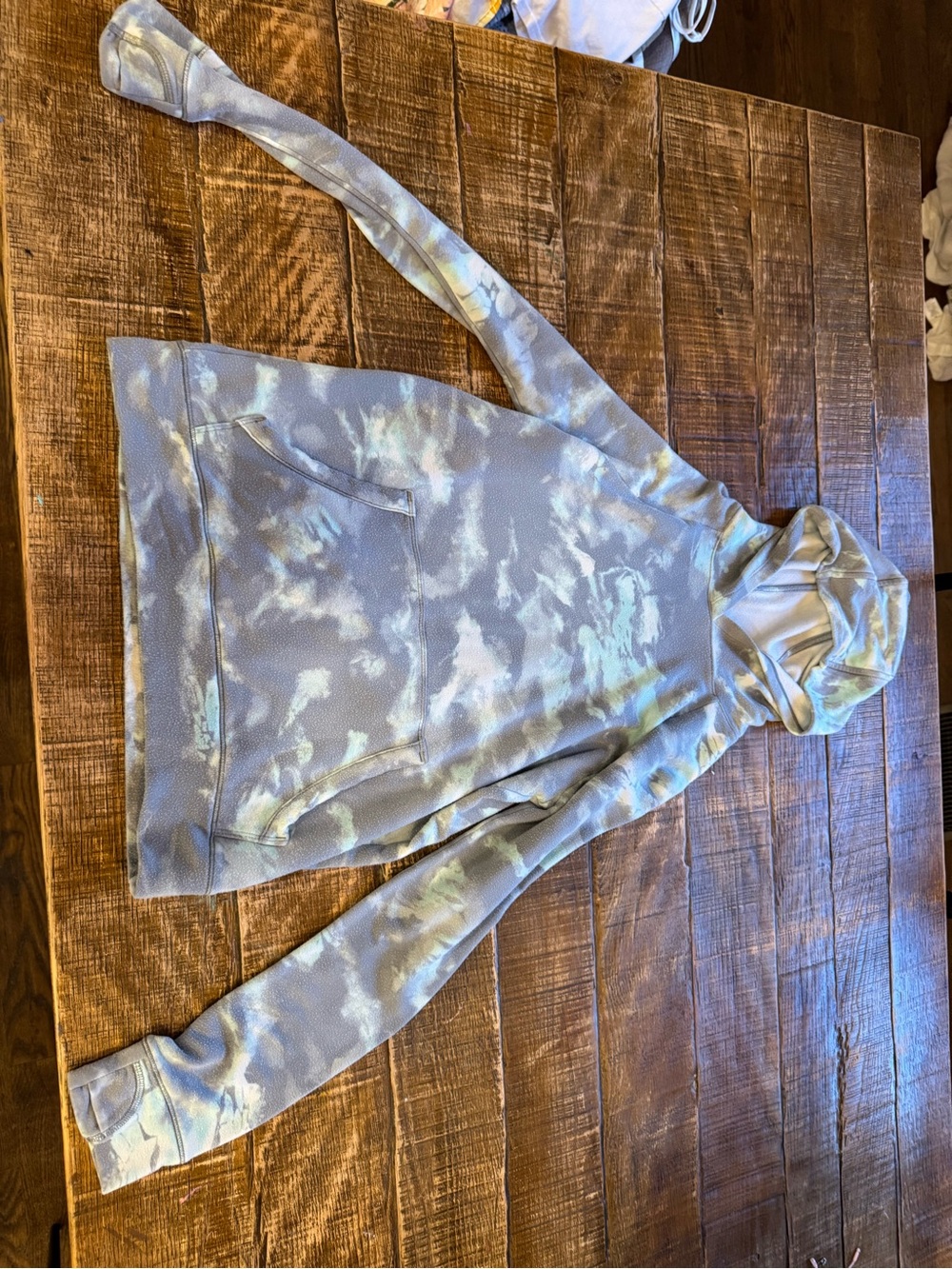 Light Green Tie-Dye Hoodie